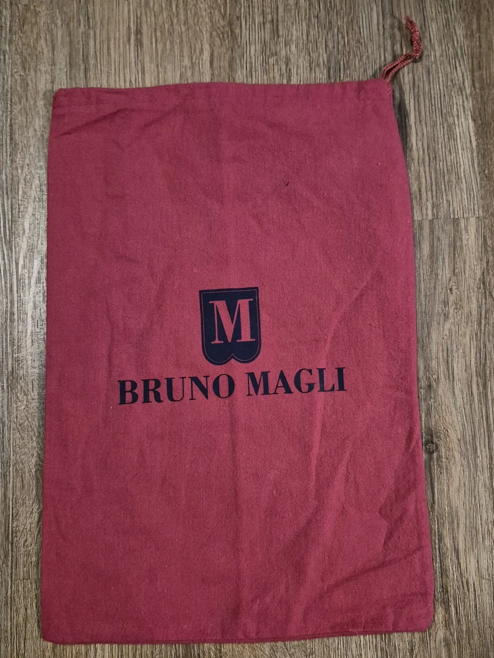 Bruno Magli Red Drawstring Dust Bag